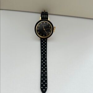 Kate Spade Black and Gold Smartwatch with Polka Dot Band